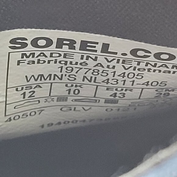 Sorel Cate Chelsea Women's Blue Ankle Boots NL4311-405 US Size 12 - Picture 9 of 9